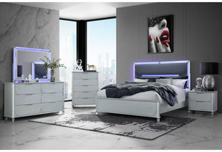 LANDO SILVER KING BED GROUP