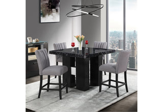 D04 BLACK BAR TABLE AND D8685BS GREY