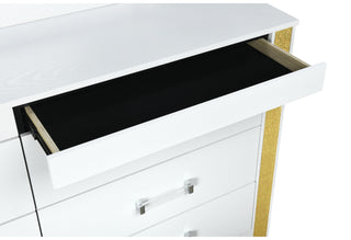 LOGAN WHITE GOLD CHEST