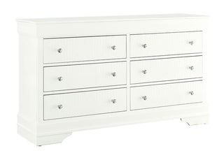 POMPEI METALLIC WHITE DRESSER