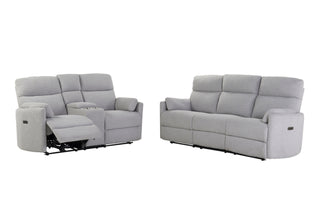 U8571 DOLPHIN POWER RECLINING SOFA/POWER CONSOLE RECLINING LOVESEAT