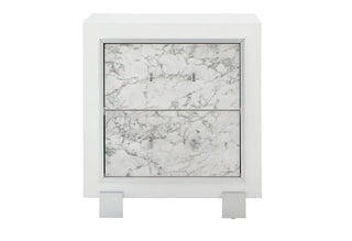 SANTORINI WHITE NIGHTSTAND