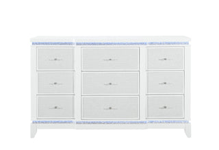 ALINA WHITE DRESSER WITH LED
