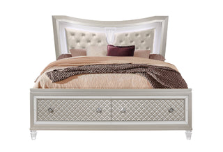 PARIS CHAMPAGNE KING BED WITH LED