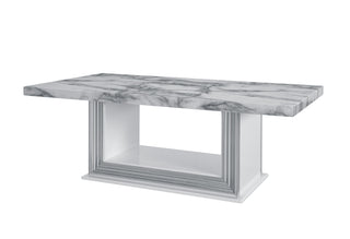 YLIME WHITE MARBLE COFFEE TABLE