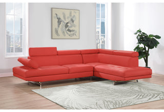 U9784 RED RIGHT ARM FACING SECTIONAL