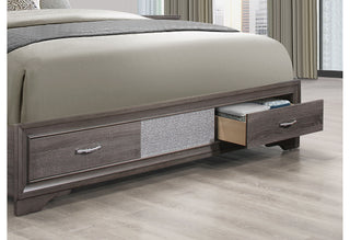 SEVILLE GREY QUEEN BED