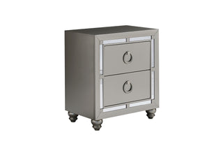 RILEY SILVER NIGHTSTAND