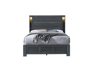 CYPRESS DARK GREY QUEEN BED/KING BED SIDE RAILS