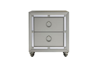 RILEY SILVER NIGHTSTAND