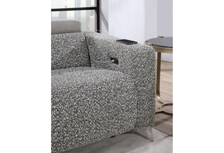 U8521 TAUPE/DARK GREY 36 POWER RECLINING LOVESEAT