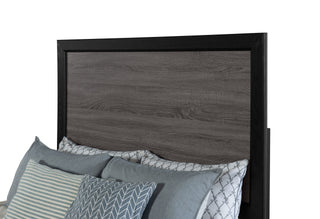 LISBON GREY AND BLACK FULL BED